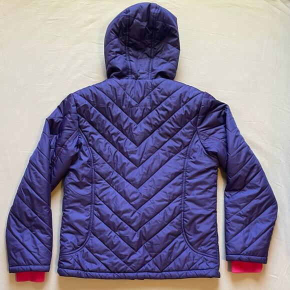 Slalom Purple and Pink Girls Hooded Ski Jacket Size XL 14/16 - Picture 8 of 10